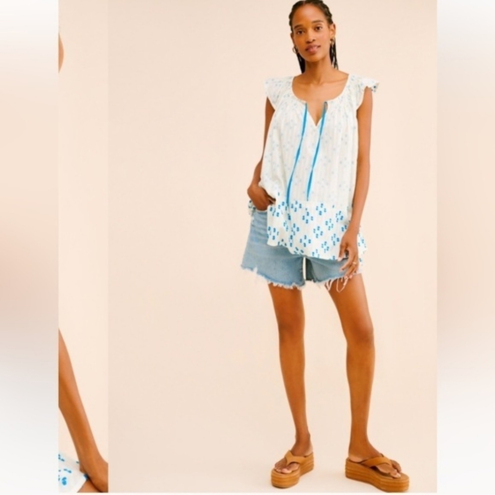 Free people Jules cotton tunic top Neot small